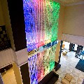  Пузырьковая колоннада из труб диаметром 60мм. Высота 8м. Холл отеля "Парк Инн" . Вид со 2 этажа