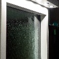 Водопад по стеклу герметичный, длина 1300 мм, высота 2100 мм.