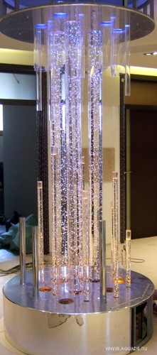 Комбинированная система: струнно-капельные водопады и пузырьковые колонны Комбинированная система: струнно-капельные водопады и пузырьковые колонны