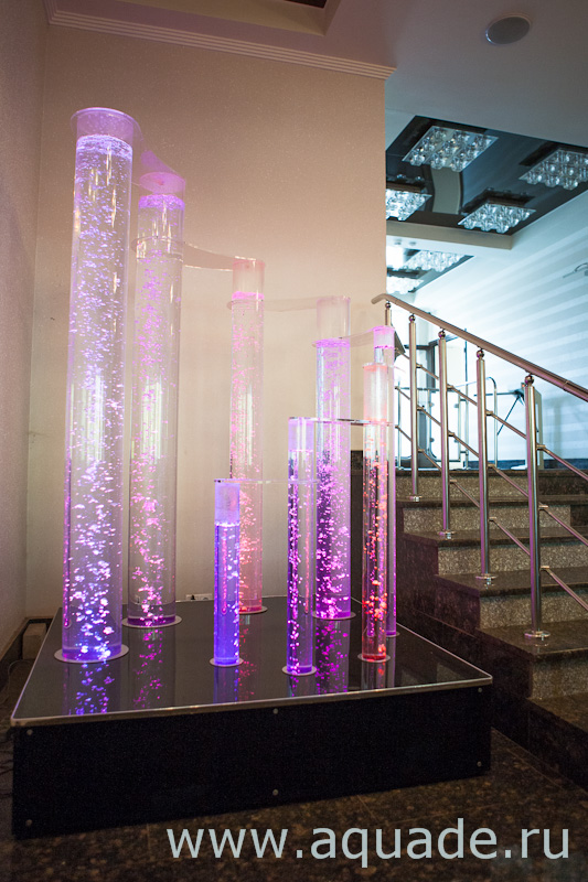 Пузырьковая колоннада, состоящая из колонн диам. от 80 до 200 мм. Упр. Роспотребнадзора г.Казань Пузырьковая колоннада, состоящая из колонн диам. от 80 до 200 мм. Упр. Роспотребнадзора г.Казань